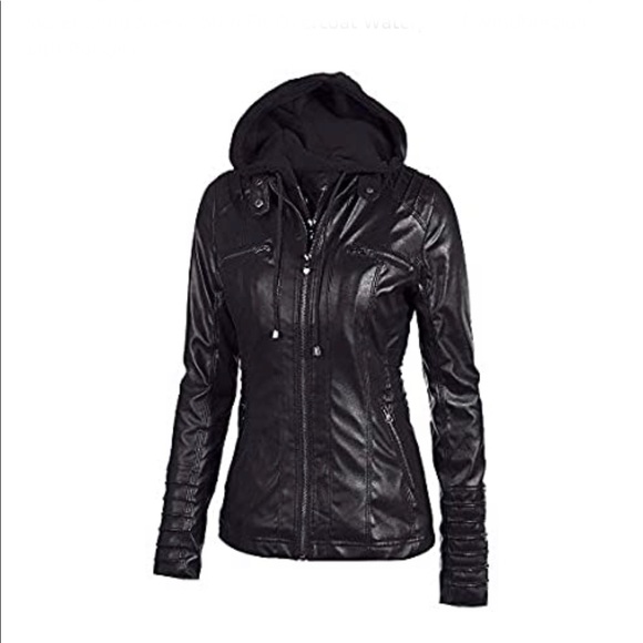 SHEIN’s Women’s leather motorcycle black jacket - Picture 13 of 13
